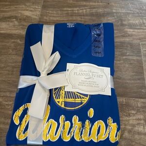 Warrior Blue Flannel PJ Set